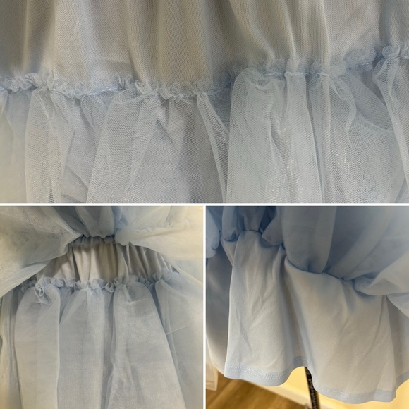 SOLD Francesca’s Suzie tulle tiered dress, light blue - Picture 12 of 16